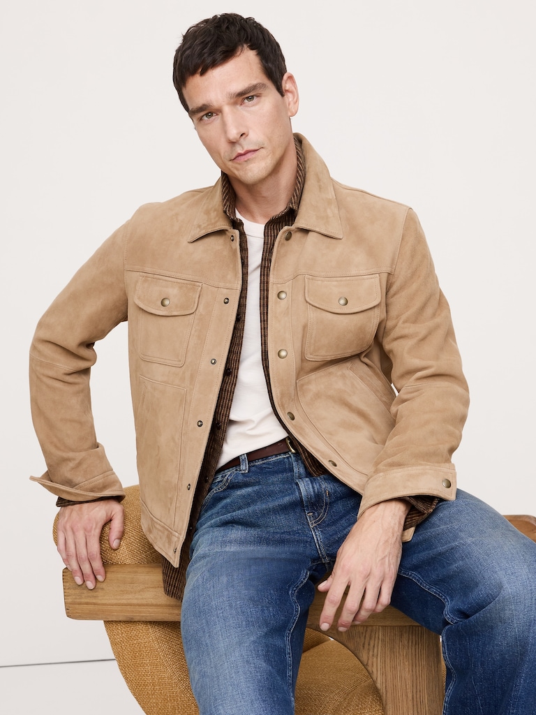 Suede Trucker Jacket