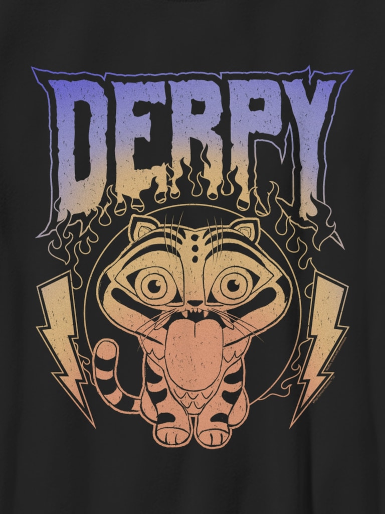 K-Pop Demon Hunters Derpy Metal Graphic T-Shirt for Kids