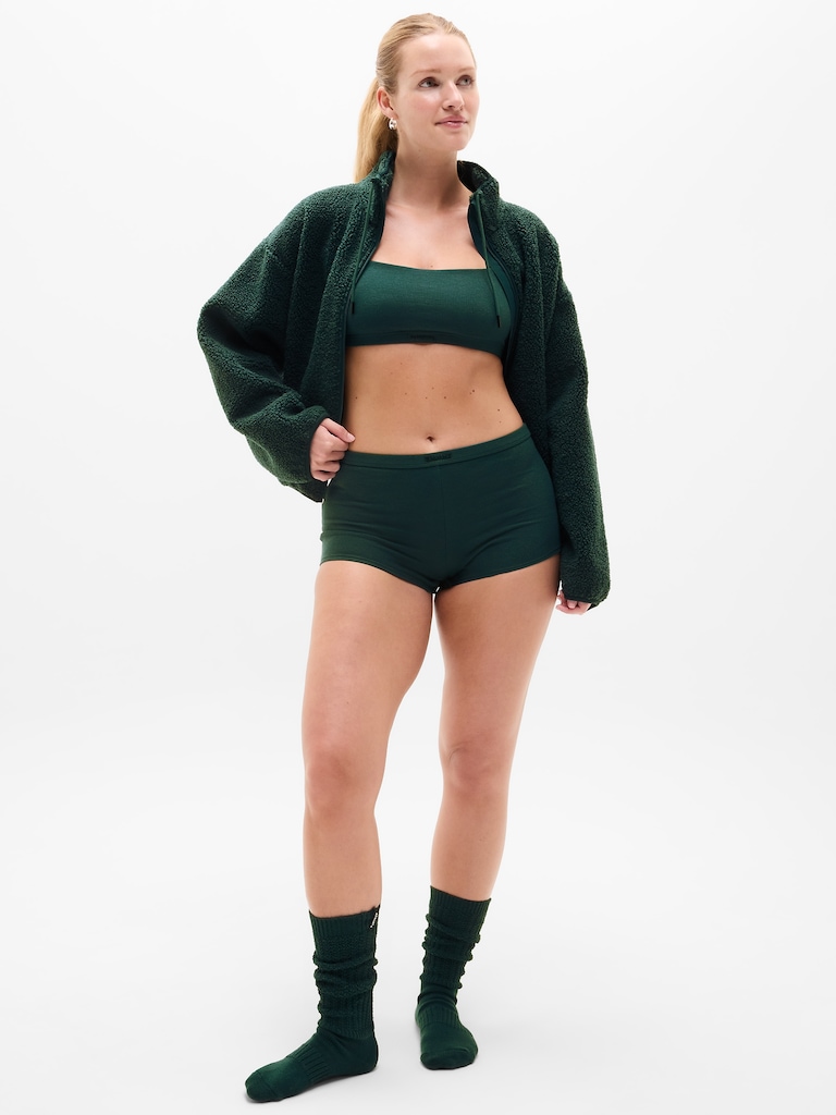 Tranquil Mid Rise Waffle Boyshort