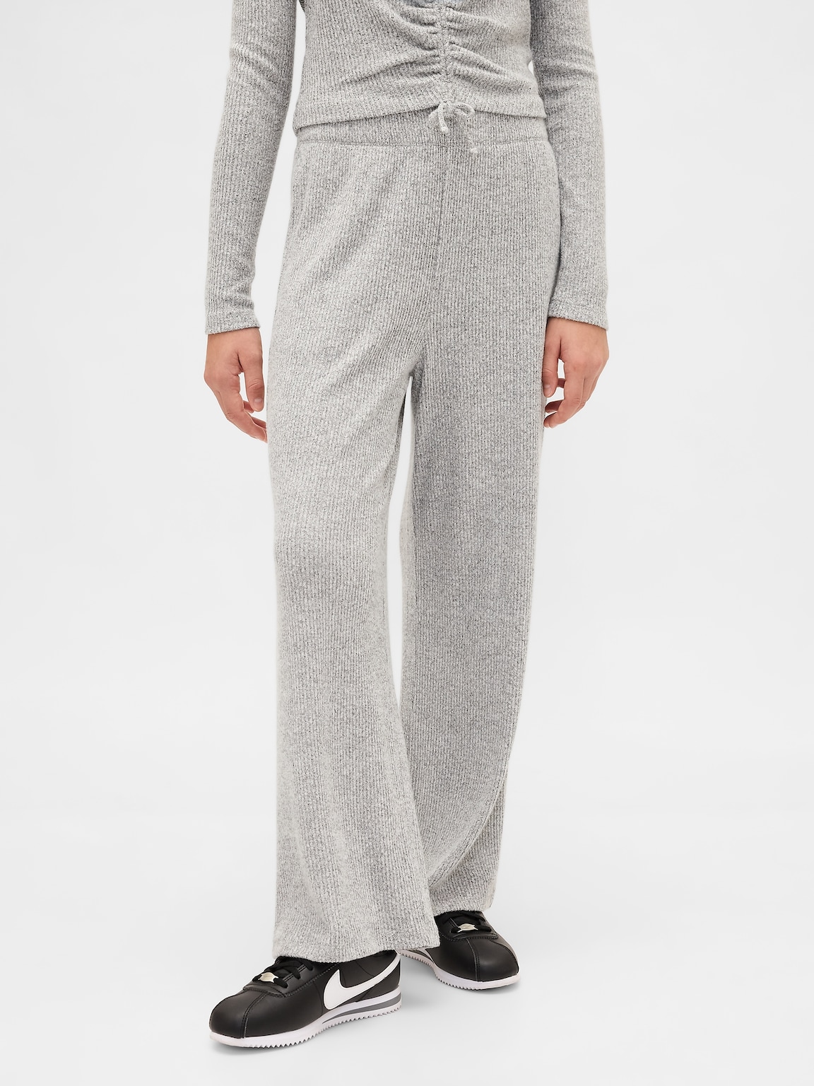 Kids Softspun Rib Wide-Leg Pants