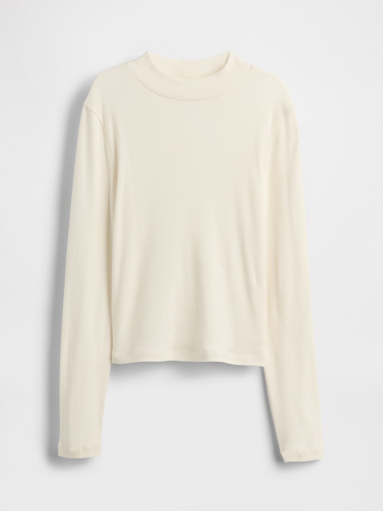 Kids Rib Mockneck T-Shirt