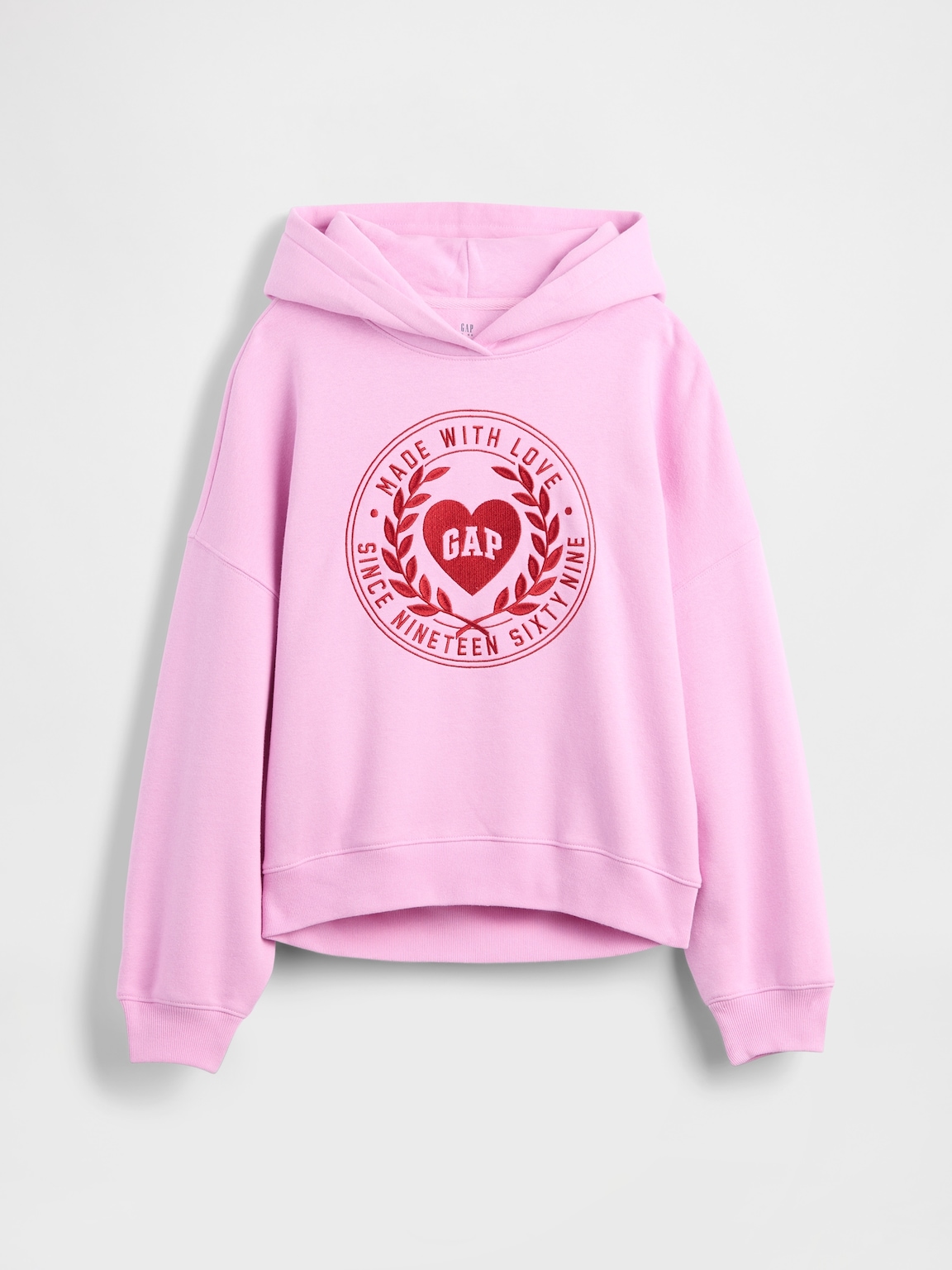 Kids VintageSoft Oversized Heart Logo Hoodie