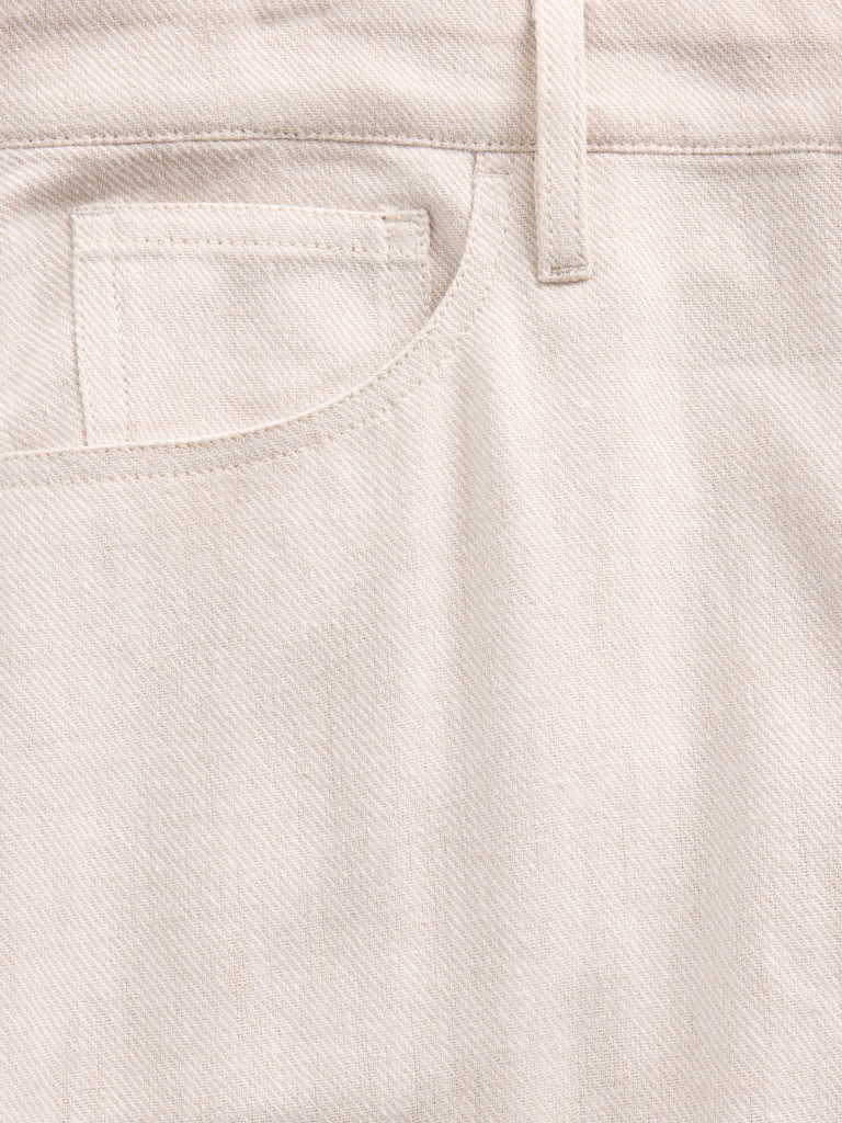 Linen-Cotton Wide-Leg Pants