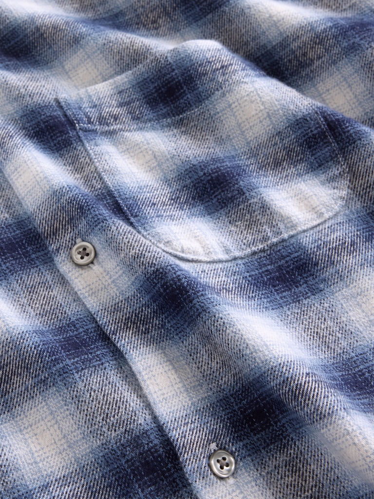 Organic Cotton Relaxed Flannel Shirt