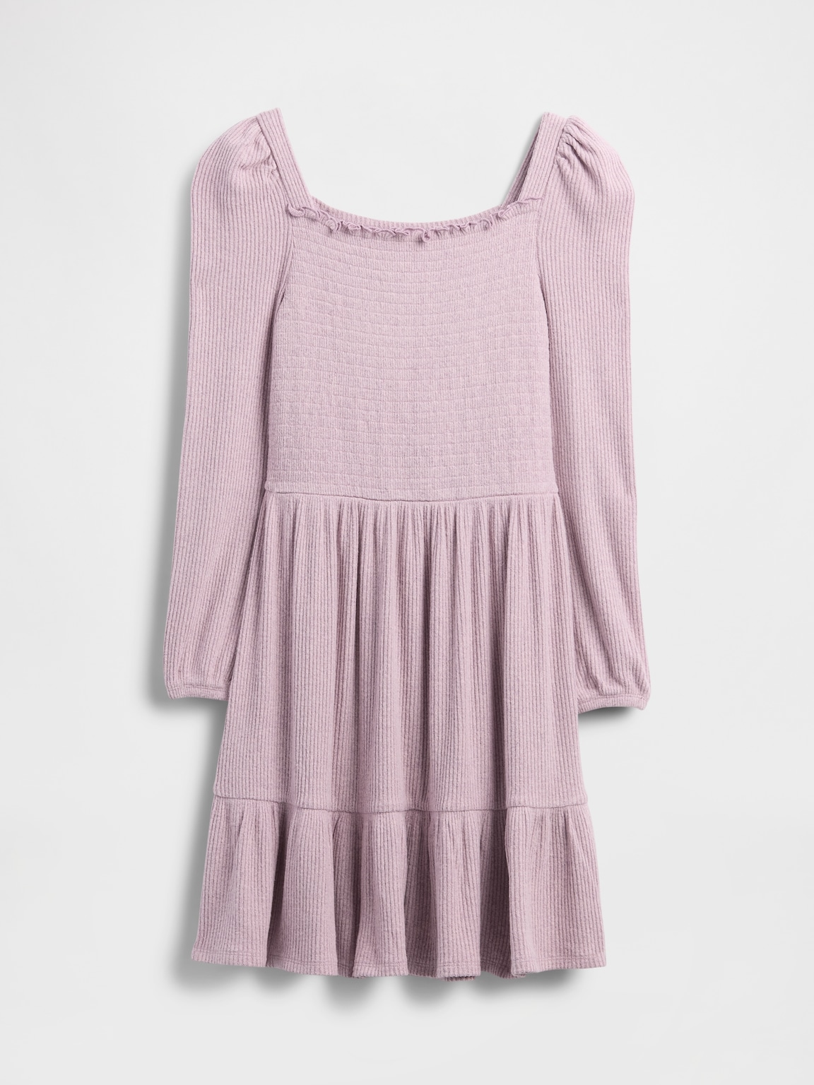 Kids Softspun Smocked Square-Neck Dress