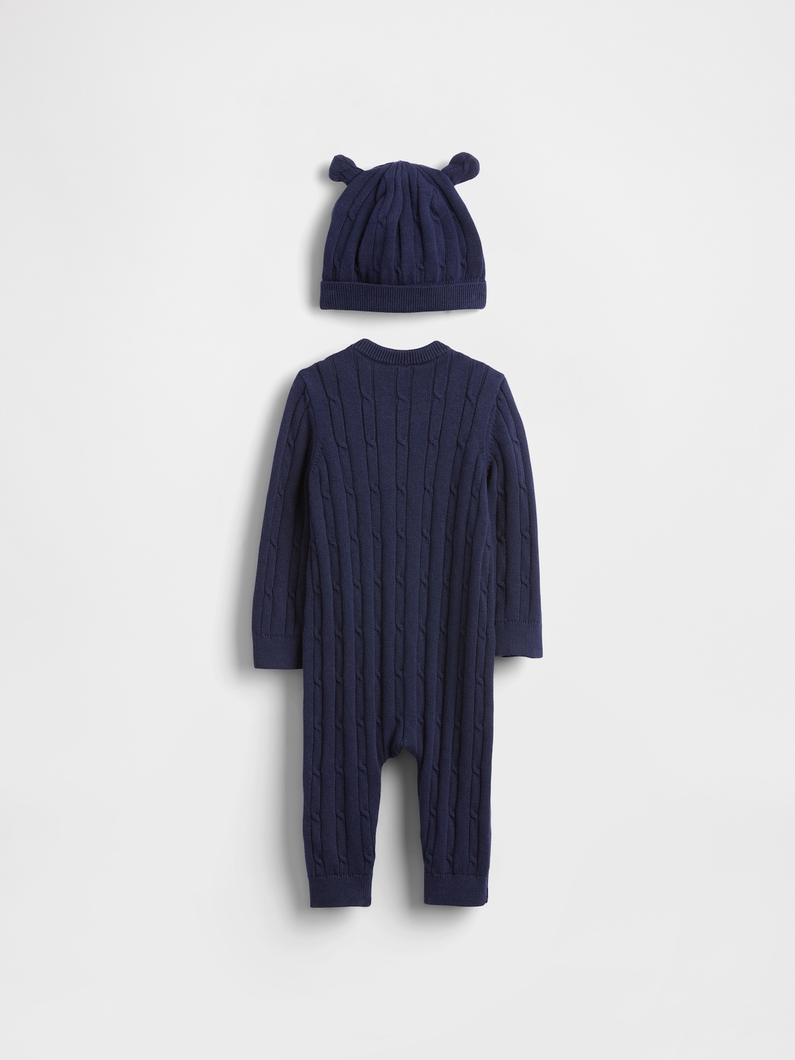 Baby Cable-Knit One-Piece Outfit Set