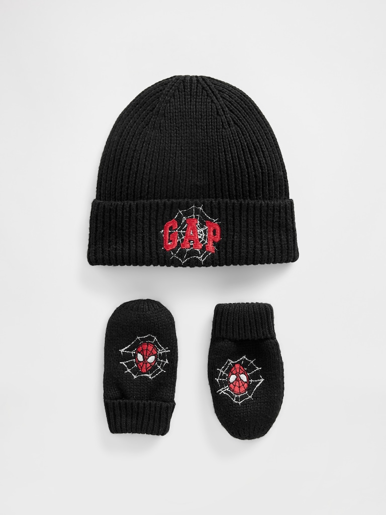 Baby & Toddler Spider-Man Logo Beanie & Mittens Set