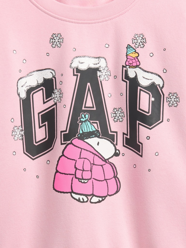 GapKids Peanuts Oversized Wedge Logo Sweatshirt