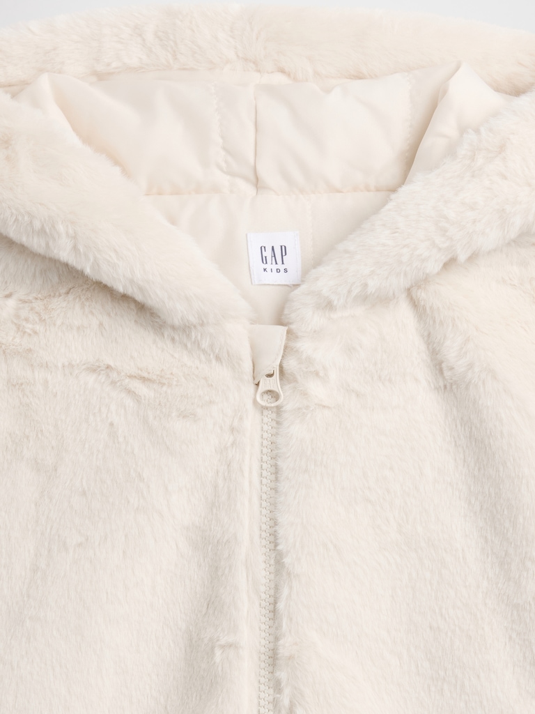 Kids Relaxed Faux-Fur Jacket