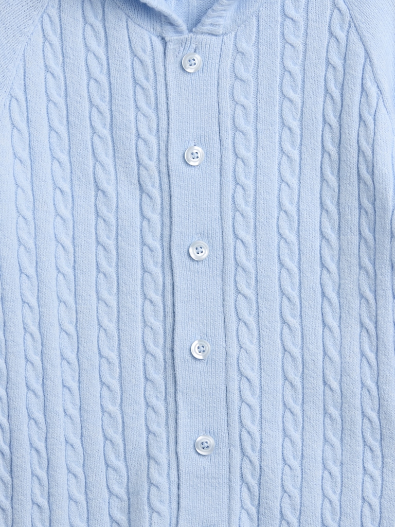 Baby CashSoft Cable-Knit One-Piece