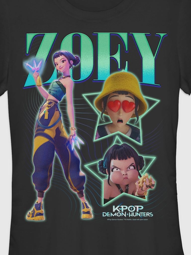 K-Pop Demon Hunters Y2K Zoey Graphic T-Shirt