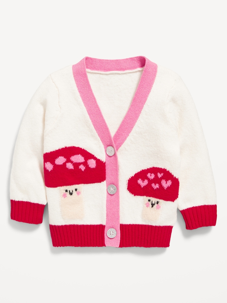 Cardigan côtelé SoSoft à imprimé pour bébé