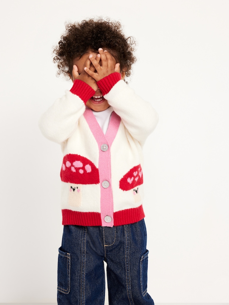 Cardigan côtelé SoSoft à imprimé pour bébé