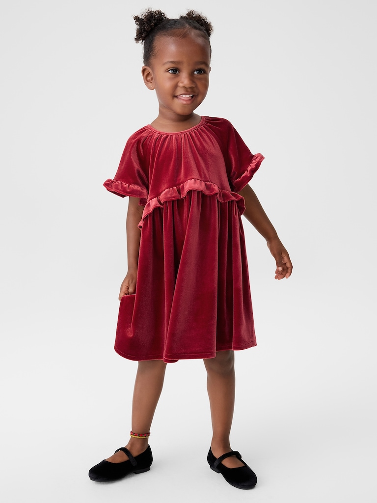 babyGap Velour Ruffle Dress