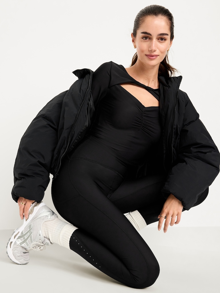 PowerSoft Long-Sleeve Cut-Out Top