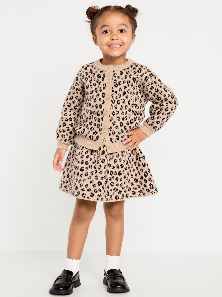 SoSoft Cardigan Sweater and Skirt Set for Toddler Girls