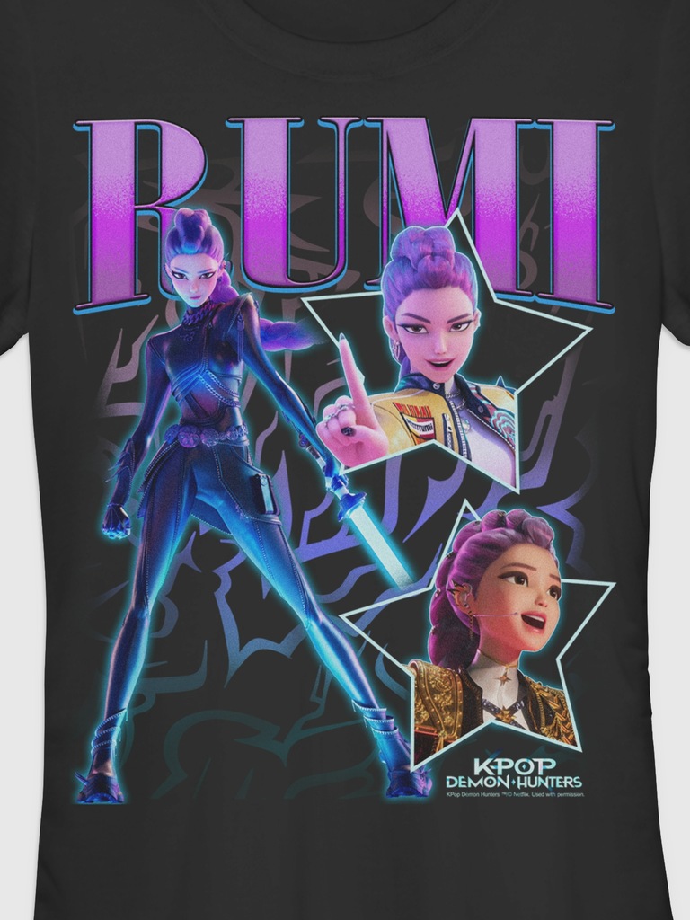 K-Pop Demon Hunters Y2K Rumi Graphic T-Shirt
