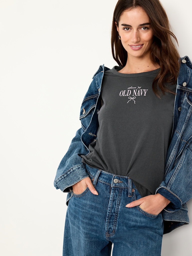 Crew-Neck Logo-Graphic T-Shirt