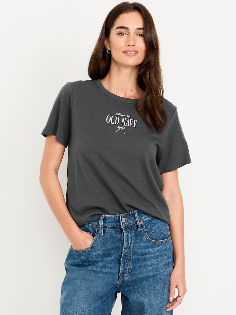 Crew-Neck Logo-Graphic T-Shirt