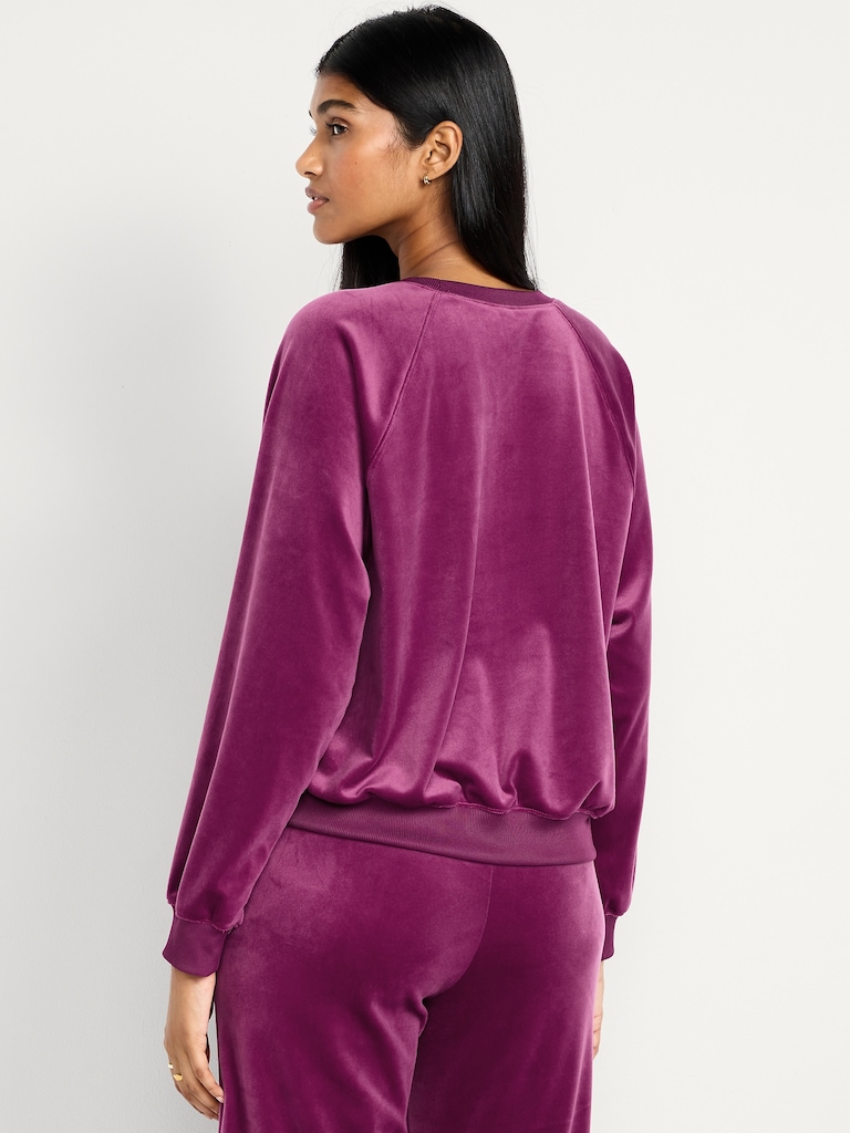 Velour Lounge Top