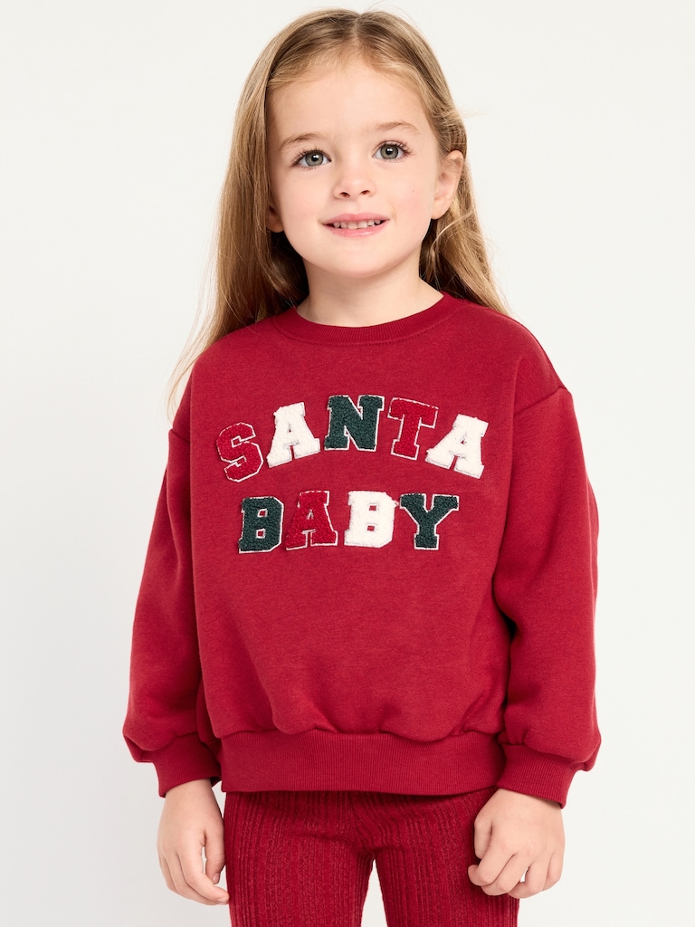 Embroidered Graphic Sweatshirt for Toddler Girls
