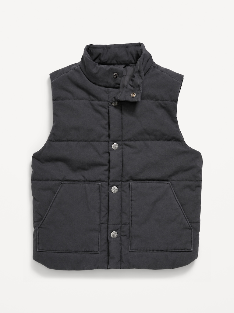 Quilted Western Vest for Boys