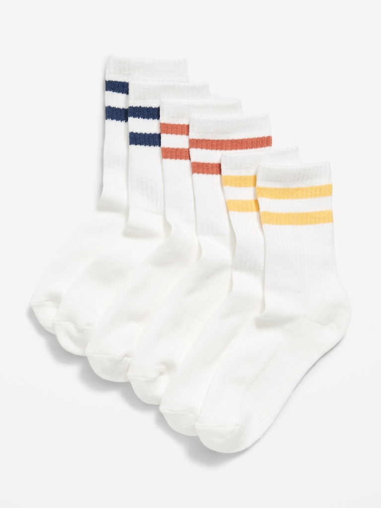 Gender-Neutral Crew Socks 3-Pack for Kids