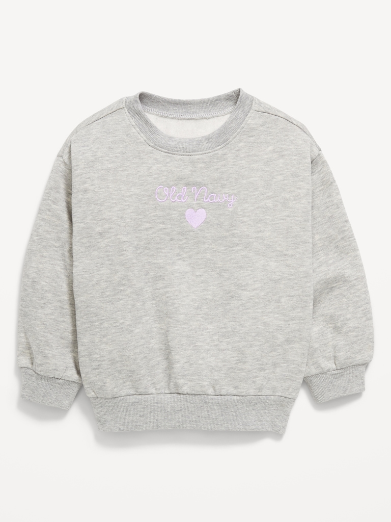 Long-Sleeve Logo-Graphic Sweatshirt for Toddler Girls