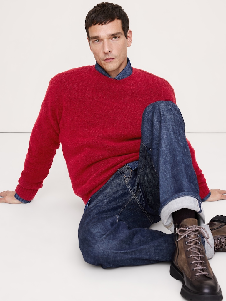 Italian Alpaca-Wool Blend Sweater