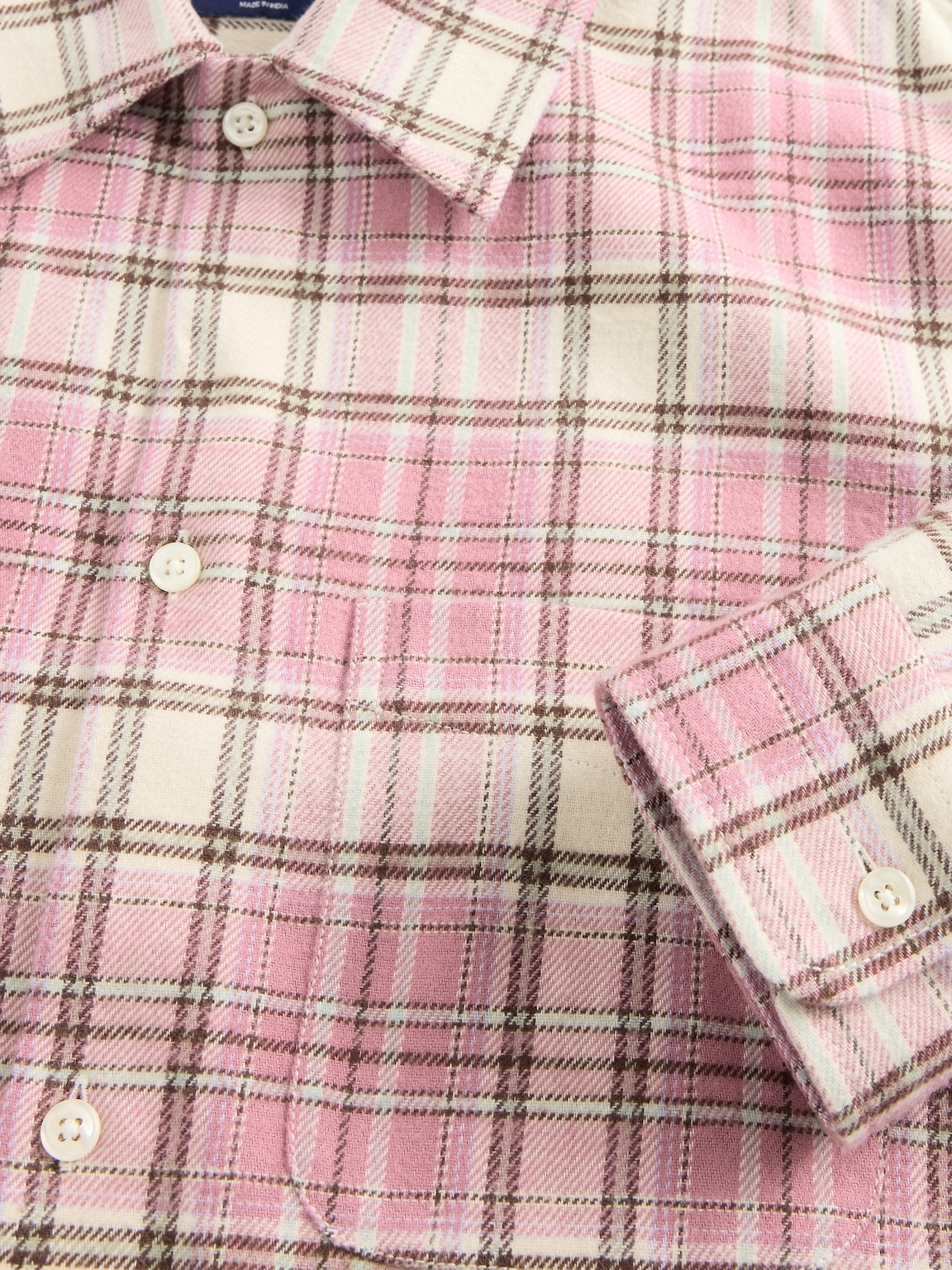 Organic Cotton Relaxed Flannel Shirt