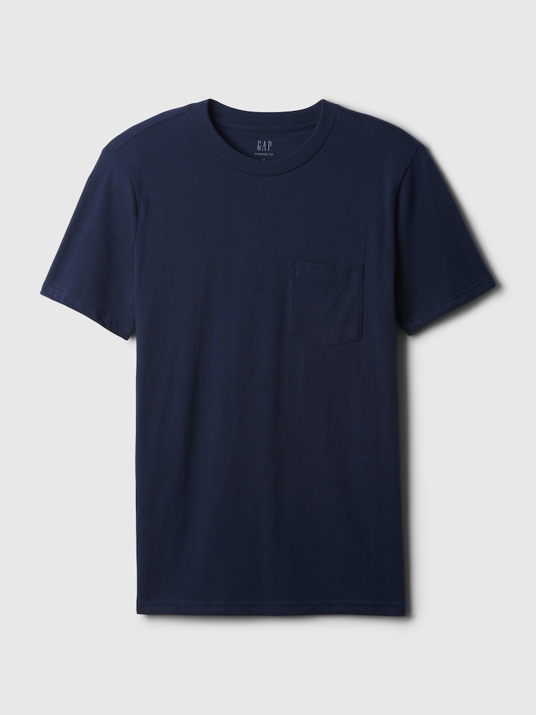 Adult Organic Cotton Pocket T-Shirt