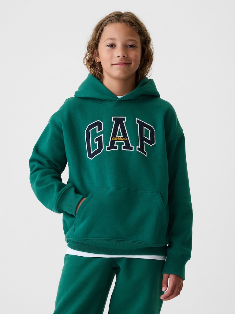 Kids VintageSoft Athletic Logo Hoodie