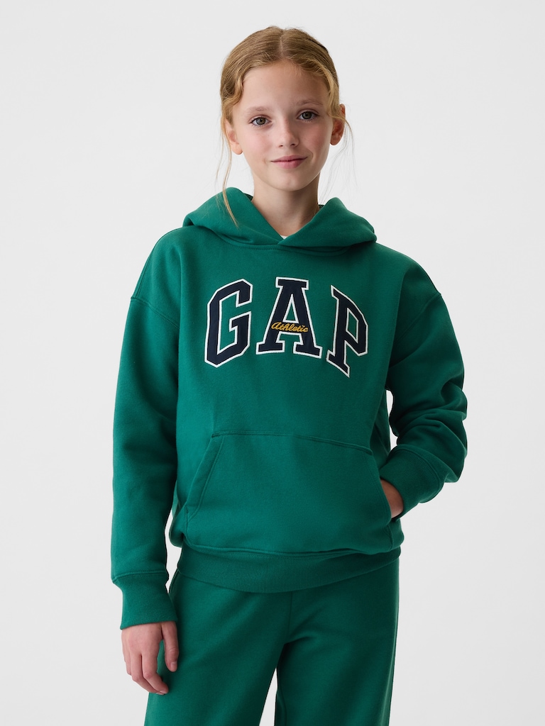 Kids VintageSoft Athletic Logo Hoodie