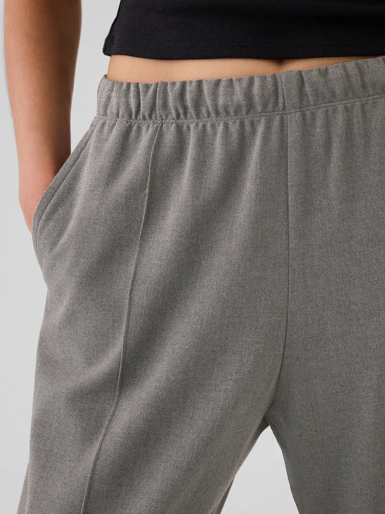 Wide-Leg Seamed Easy Pants