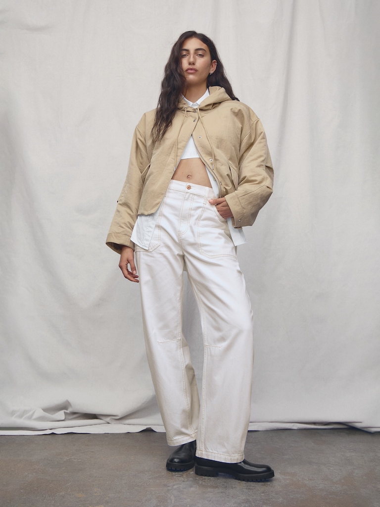 High Rise Barrel Carpenter Jeans