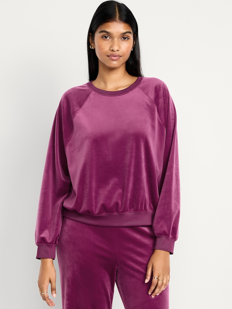 Velour Lounge Top
