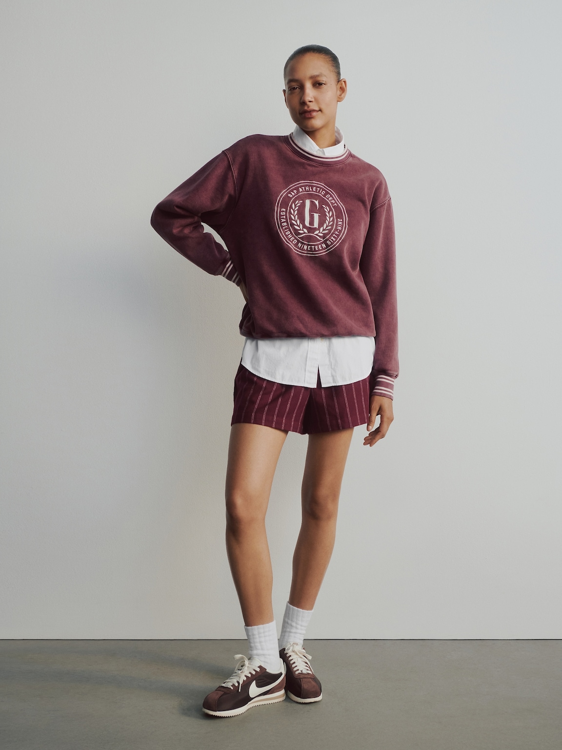 VintageSoft Oversized Logo Sweatshirt