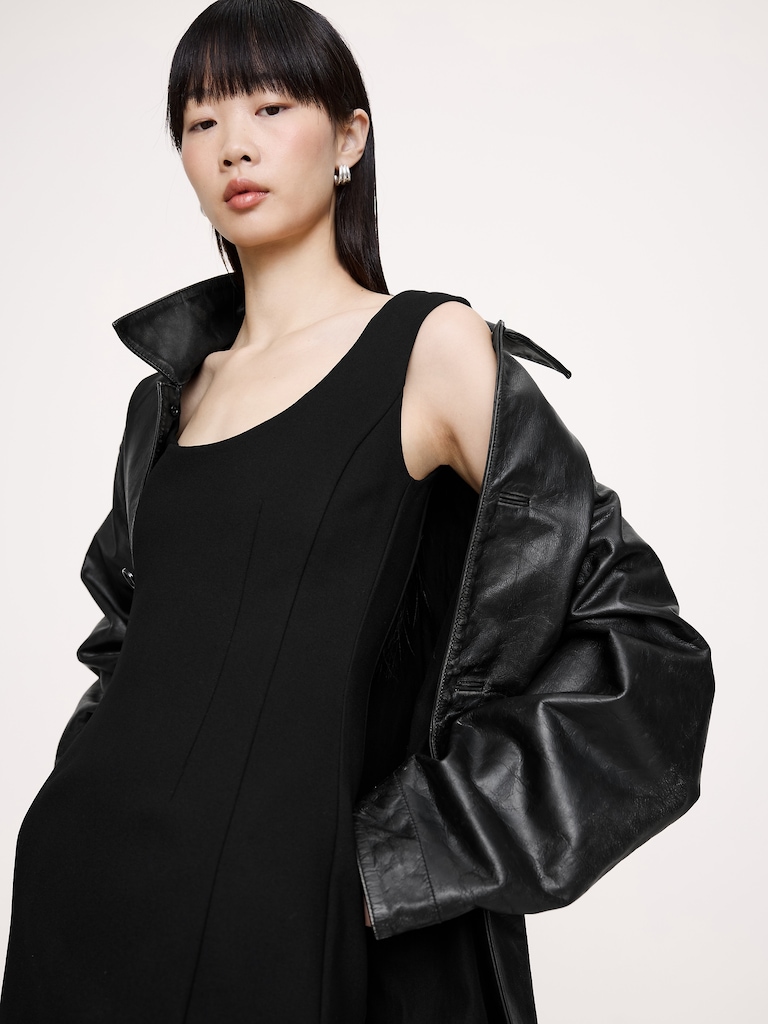 Everywhere Ponte Scoop-Neck Sheath Dress