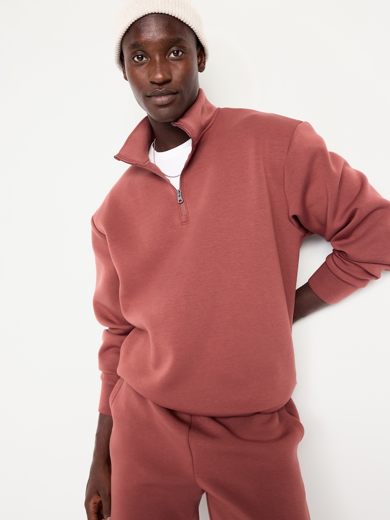 Bounce Fleece Oversized Quarter-Zip Pullover