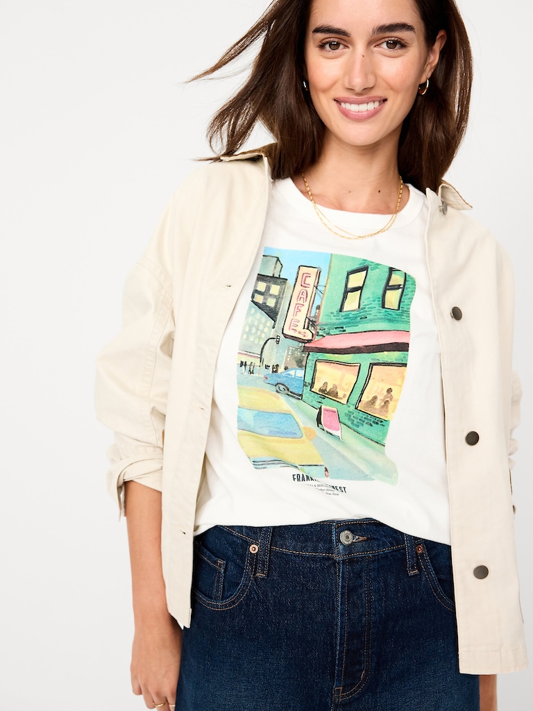 EveryWear Crew-Neck Graphic T-Shirt