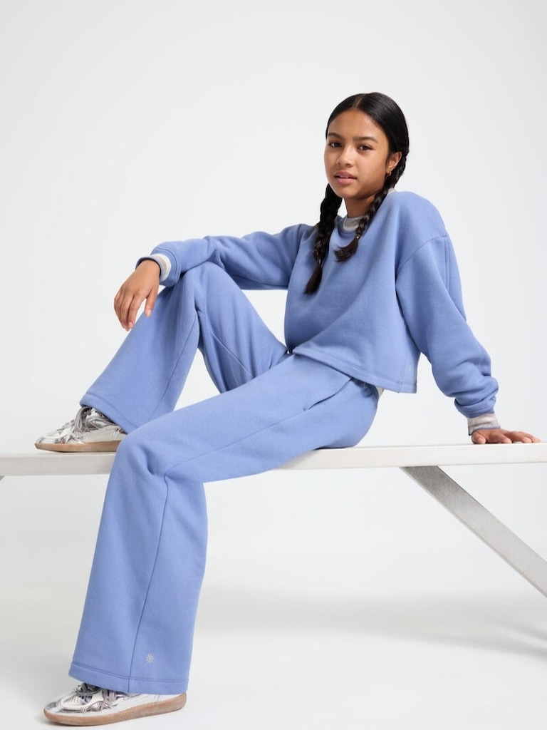 Athleta Girl All Day Sparkle Rib Wide Leg Pant