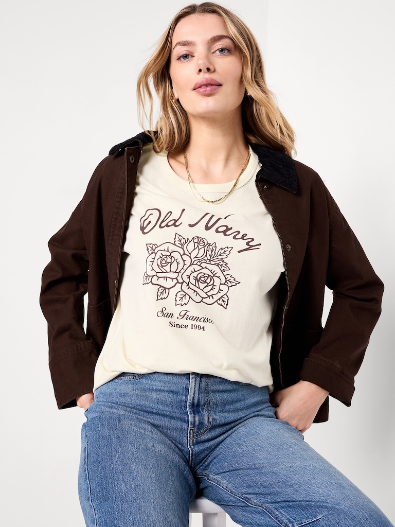 Crew-Neck Logo-Graphic T-Shirt