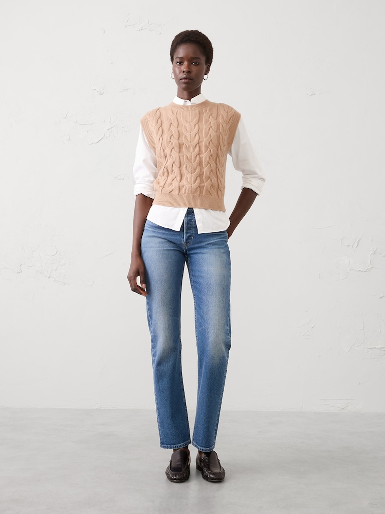 Cable Sweater Vest