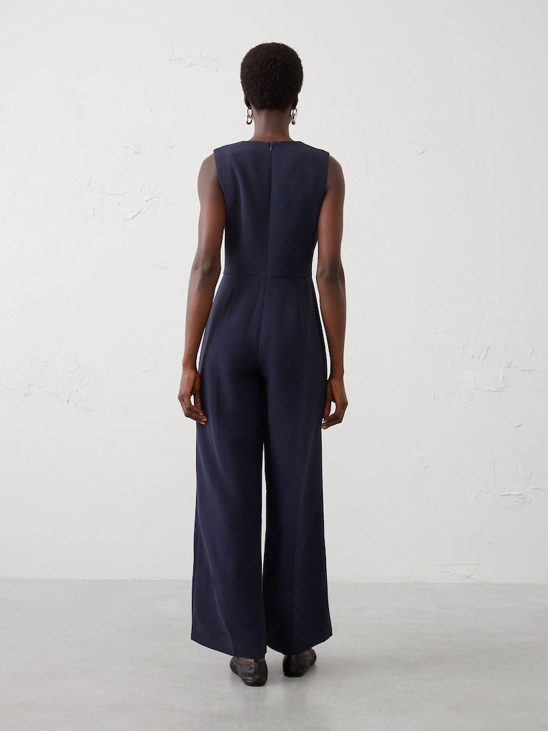 Cowl-Neck Jumpsuit