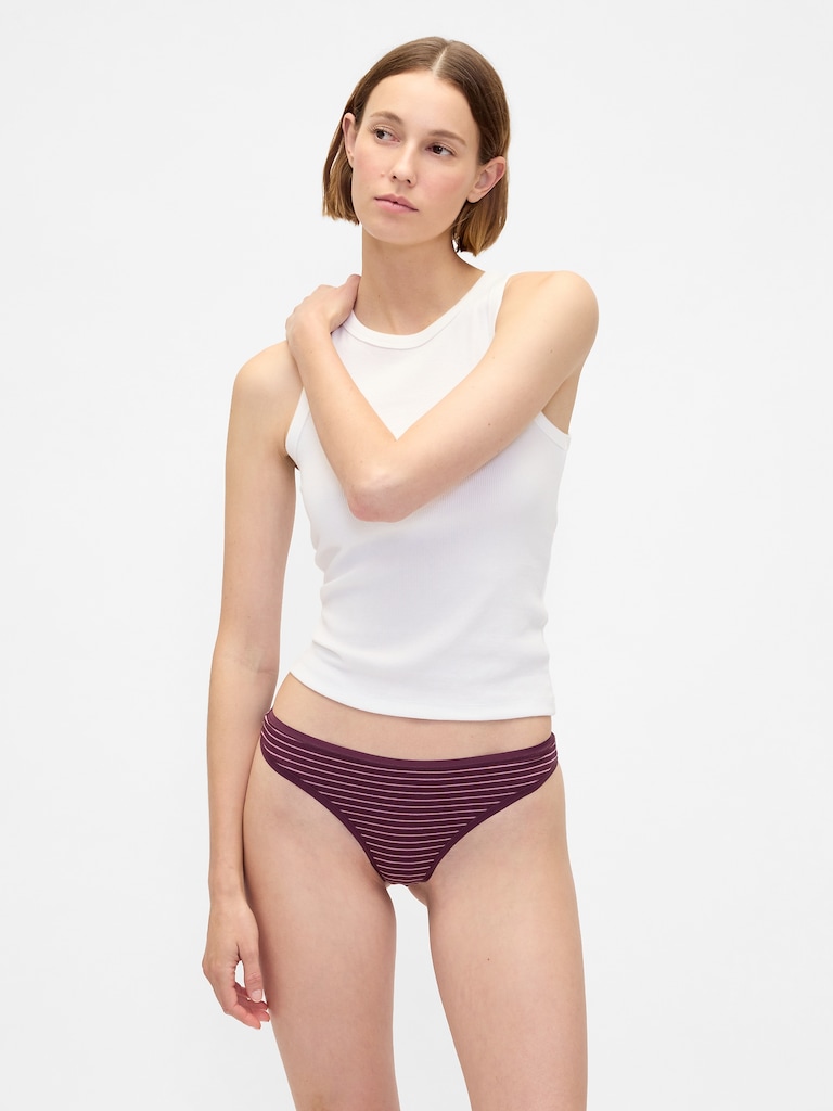 Organic Stretch Cotton Thong