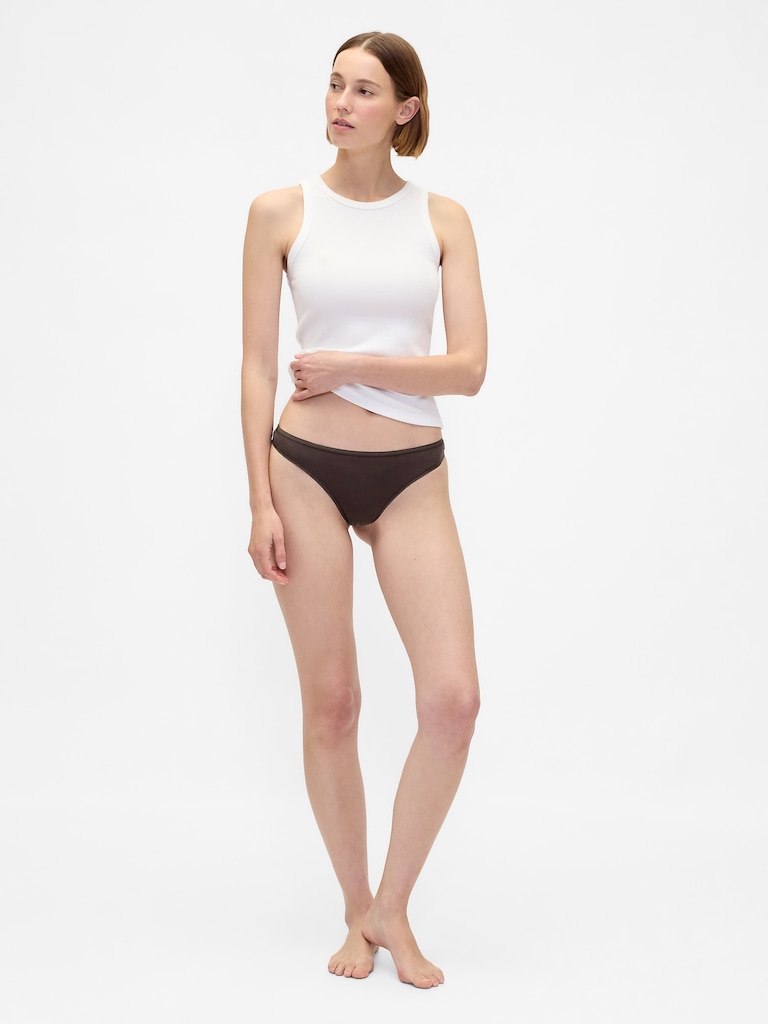 Organic Stretch Cotton Thong