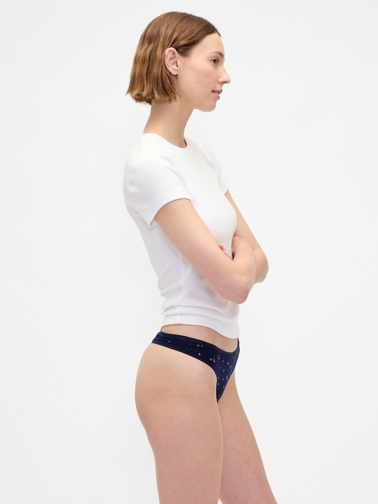 Organic Stretch Cotton Thong