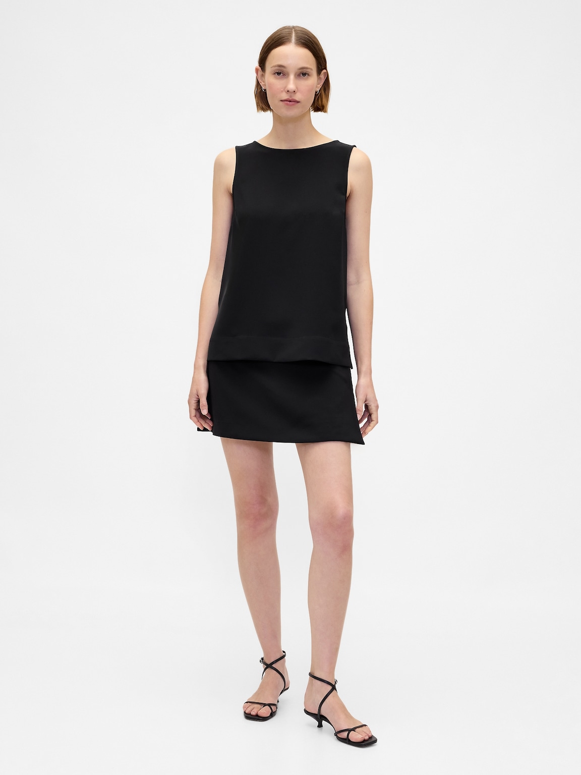 Low Rise Twill Mini Skort