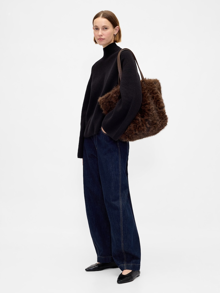 Faux Fur Tote Bag