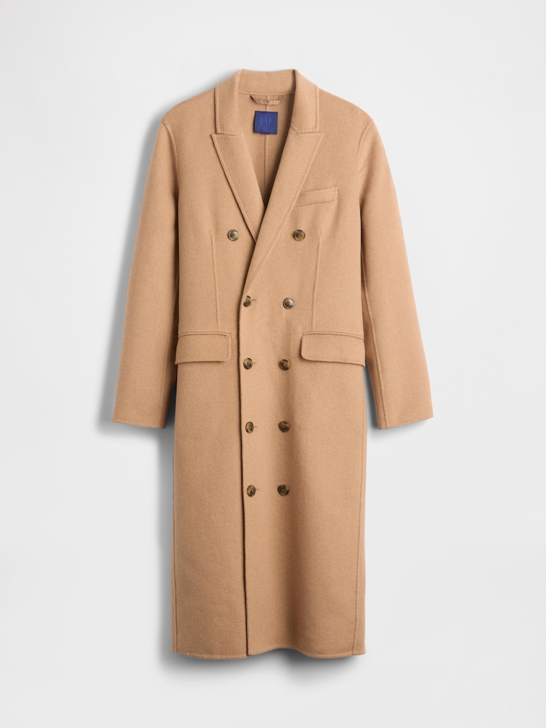 GapStudio Wool-Blend Double-Breasted Coat
